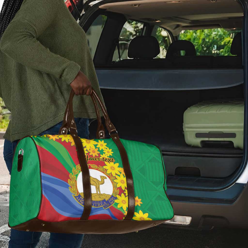 Afro Eritrea New Year Personalized Travel Bag Enkutatash Adey Abeba Flower Art