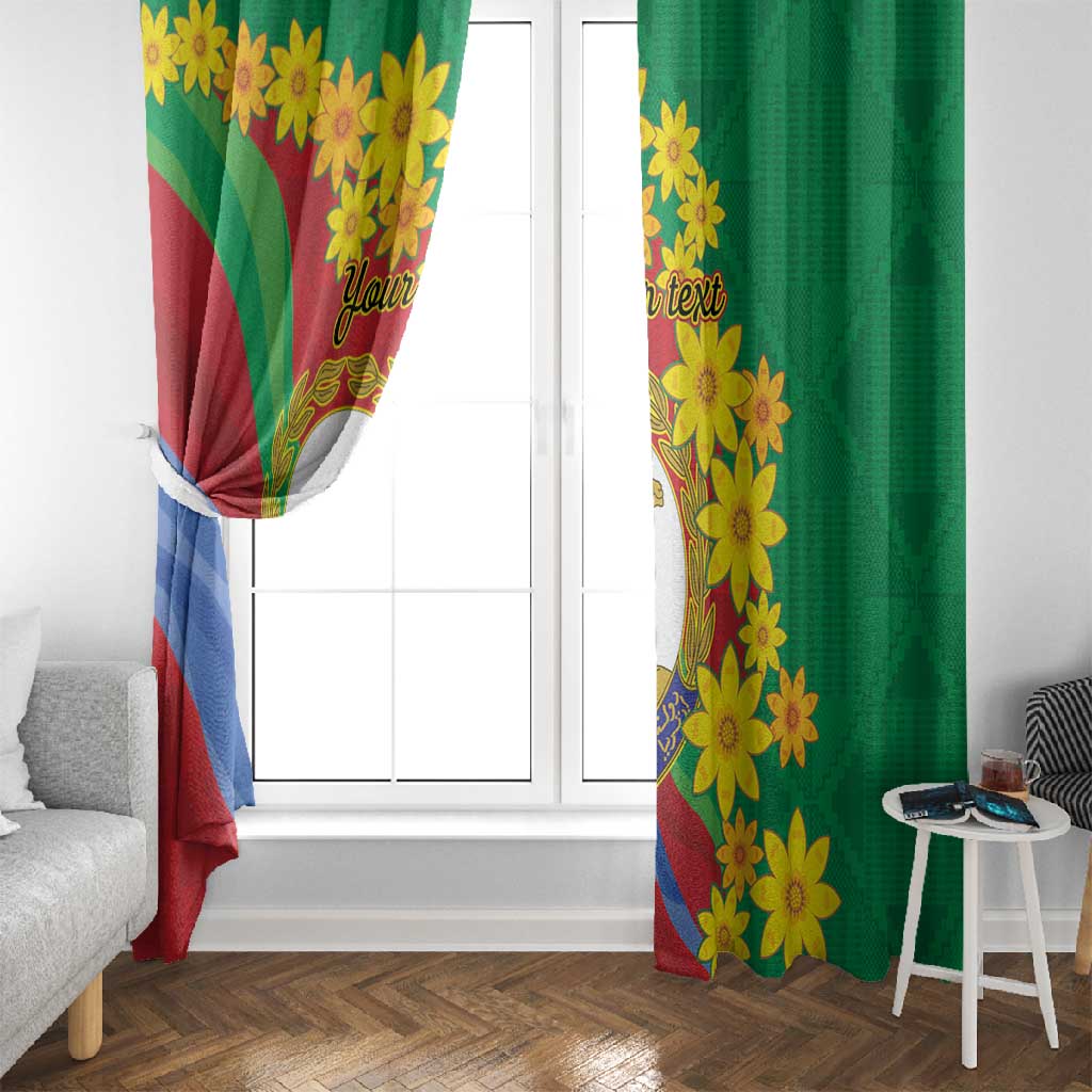 Afro Eritrea New Year Personalized Window Curtain Enkutatash Adey Abeba Flower Art