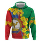 Afro Eritrea New Year Personalized Zip Hoodie Enkutatash Adey Abeba Flower Art