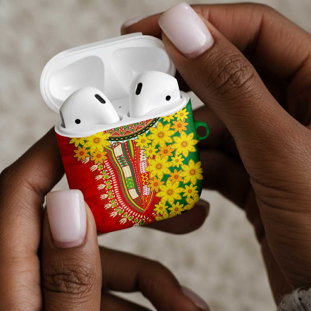 Afro Ethiopian New Year AirPods Case Enkutatash Adey Abeba Flower Art