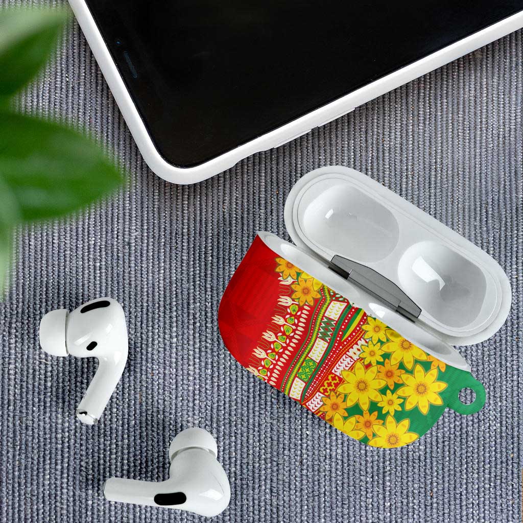Afro Ethiopian New Year AirPods Case Enkutatash Adey Abeba Flower Art