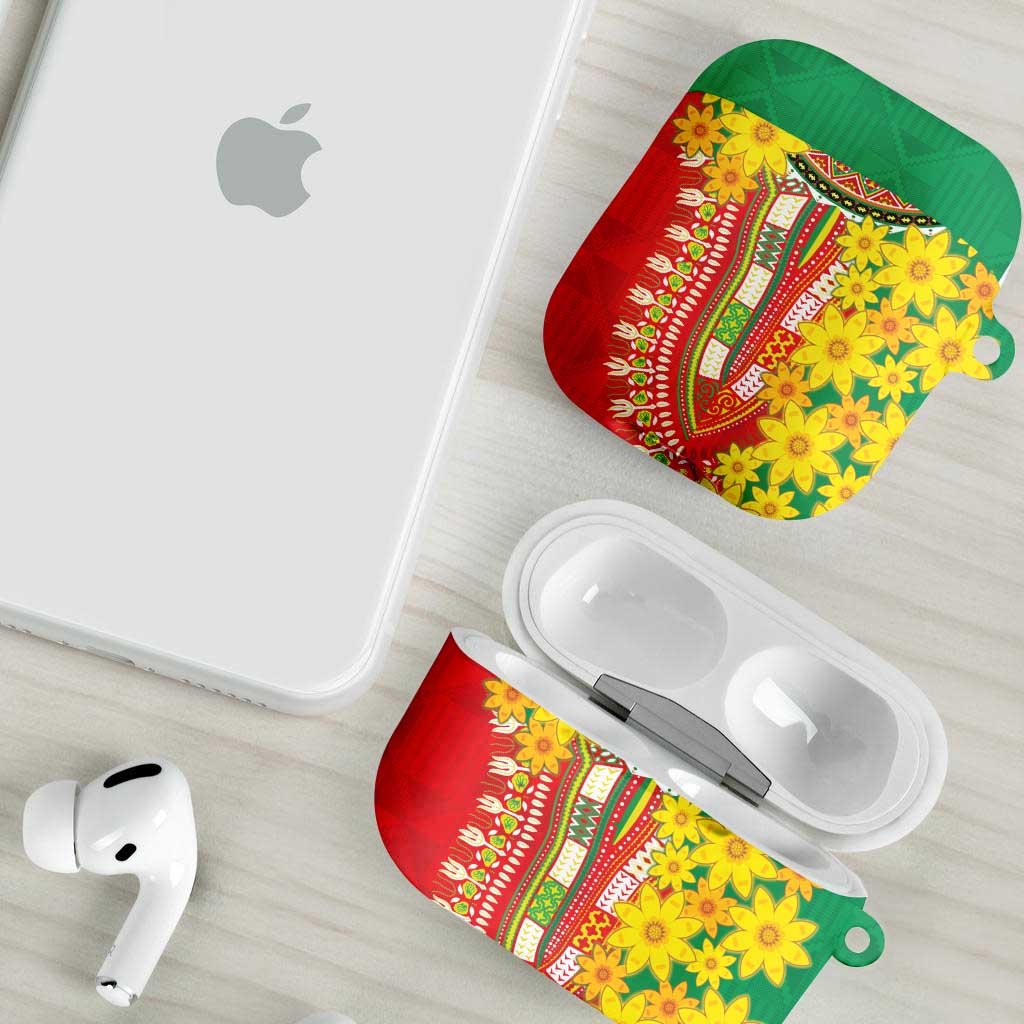Afro Ethiopian New Year AirPods Case Enkutatash Adey Abeba Flower Art