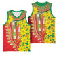 Afro Ethiopian New Year Basketball Jersey Enkutatash Adey Abeba Flower Art - African Pride