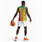 Afro Ethiopian New Year Basketball Jersey Enkutatash Adey Abeba Flower Art - African Pride
