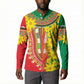 Afro Ethiopian New Year Button Sweatshirt Enkutatash Adey Abeba Flower Art