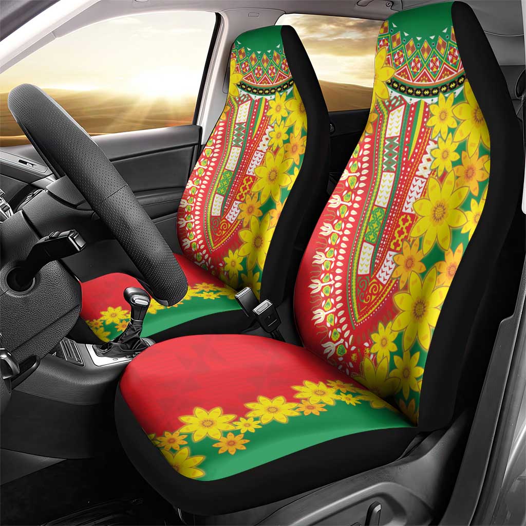 Afro Ethiopian New Year Car Seat Cover Enkutatash Adey Abeba Flower Art