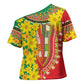 Afro Ethiopian New Year Cross Shoulder Shirt Enkutatash Adey Abeba Flower Art