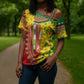 Afro Ethiopian New Year Cross Shoulder Shirt Enkutatash Adey Abeba Flower Art
