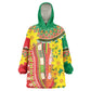 Afro Ethiopian New Year KId Wearable Blanket Hoodie Enkutatash Adey Abeba Flower Art