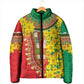 Afro Ethiopian New Year Padded Jacket Enkutatash Adey Abeba Flower Art