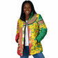 Afro Ethiopian New Year Padded Jacket Enkutatash Adey Abeba Flower Art