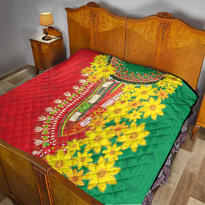 Afro Ethiopian New Year Quilt Enkutatash Adey Abeba Flower Art