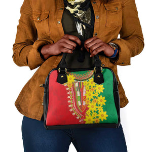 Afro Ethiopian New Year Shoulder Handbag Enkutatash Adey Abeba Flower Art