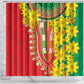 Afro Ethiopian New Year Shower Curtain Enkutatash Adey Abeba Flower Art