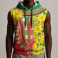 Afro Ethiopian New Year Sleeveless Hoodie Enkutatash Adey Abeba Flower Art - African Pride