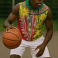 Afro Ethiopian New Year Sleeveless Zip Hoodie Enkutatash Adey Abeba Flower Art - African Pride