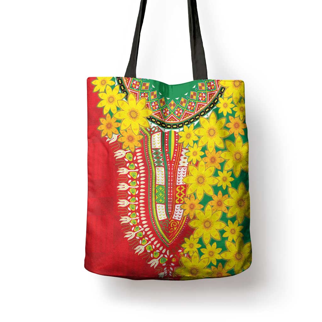 Afro Ethiopian New Year Tote Bag Enkutatash Adey Abeba Flower Art