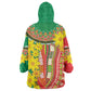 Afro Ethiopian New Year Wearable Blanket Hoodie Enkutatash Adey Abeba Flower Art