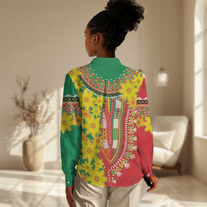 Afro Ethiopian New Year Women Casual Shirt Enkutatash Adey Abeba Flower Art LT9