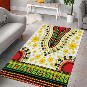 Afro Enkutatash Dashiki and Adey Abeba Area Rug