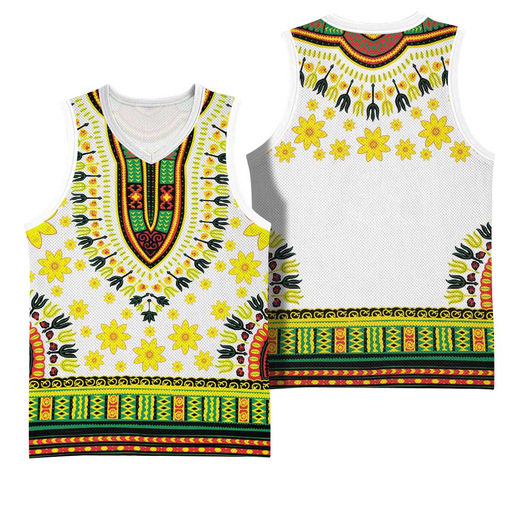 Afro Enkutatash Dashiki and Adey Abeba Basketball Jersey - African Pride