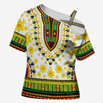 Afro Enkutatash Dashiki and Adey Abeba Cross Shoulder Shirt