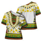 Afro Enkutatash Dashiki and Adey Abeba Cross Shoulder Shirt