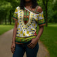 Afro Enkutatash Dashiki and Adey Abeba Cross Shoulder Shirt