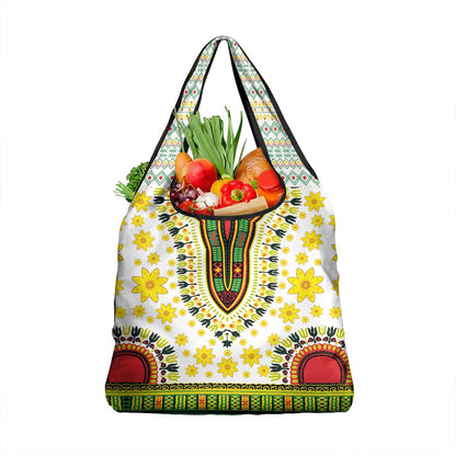 Afro Enkutatash Dashiki and Adey Abeba Grocery Bag