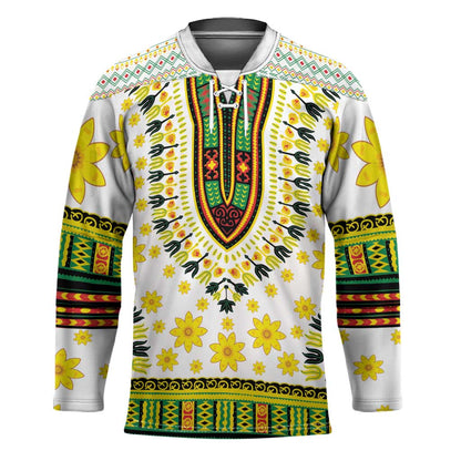 Afro Enkutatash Dashiki and Adey Abeba Hockey Jersey