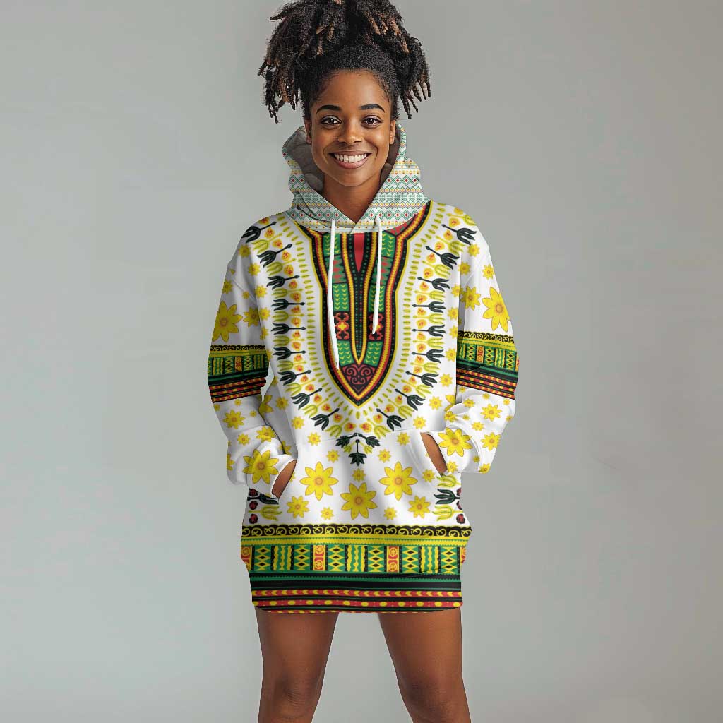 Afro Enkutatash Dashiki and Adey Abeba Hoodie Dress
