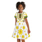 Afro Enkutatash Dashiki and Adey Abeba Kid Short Sleeve Dress