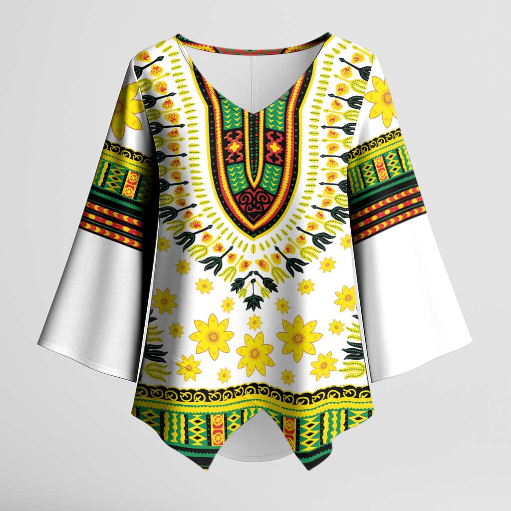 Afro Enkutatash Dashiki and Adey Abeba Kimono Sleeve Blouse