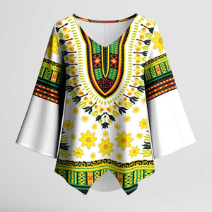 Afro Enkutatash Dashiki and Adey Abeba Kimono Sleeve Blouse