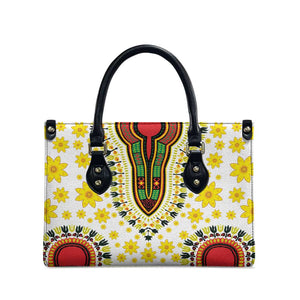 Afro Enkutatash Dashiki and Adey Abeba Leather Bag