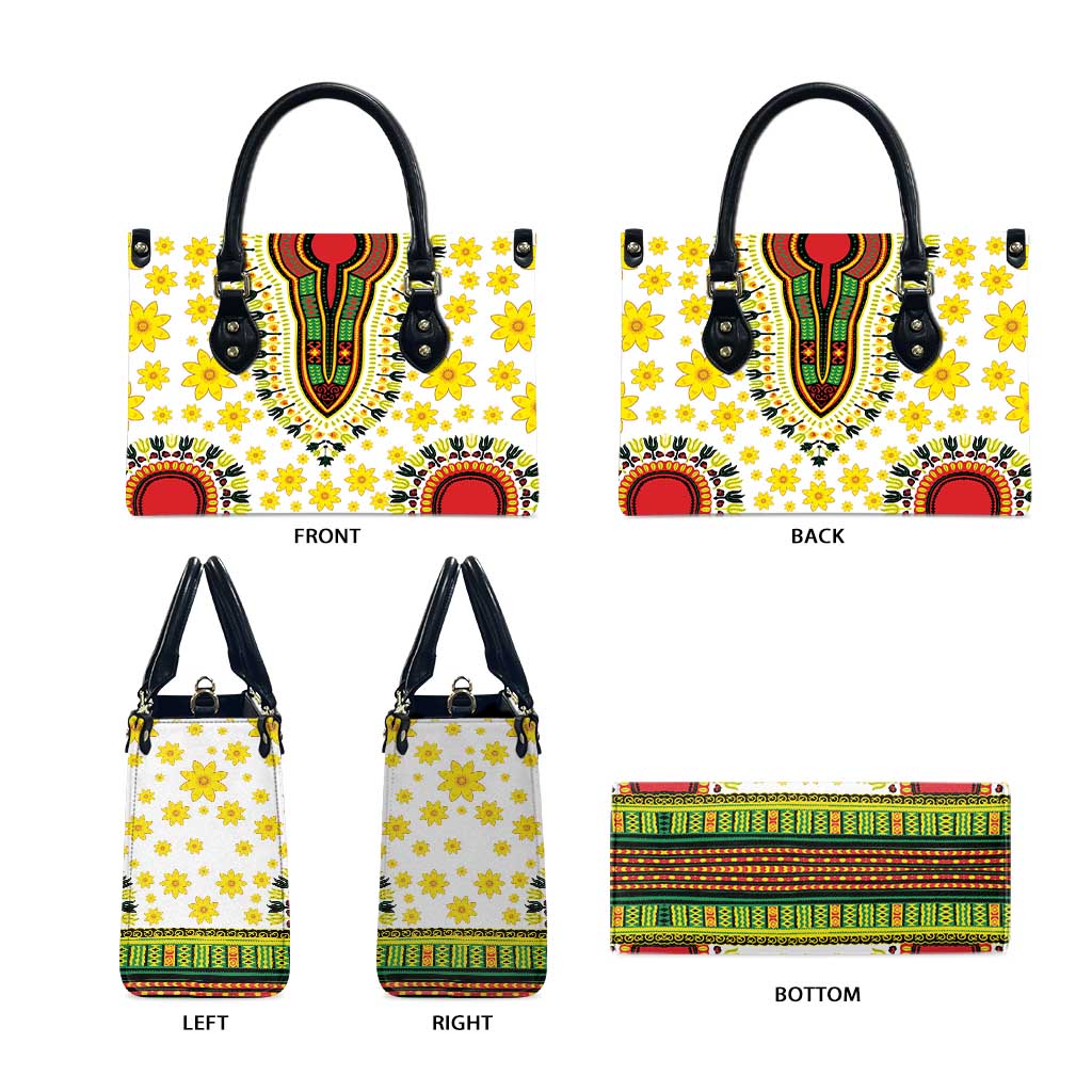 Afro Enkutatash Dashiki and Adey Abeba Leather Bag