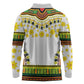 Afro Enkutatash Dashiki and Adey Abeba Long Sleeve Polo Shirt
