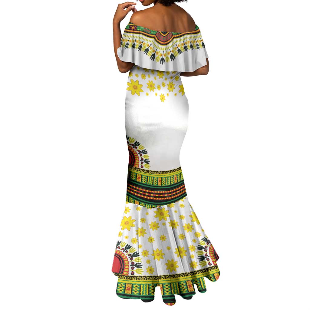 Afro Enkutatash Dashiki and Adey Abeba Mermaid Dress