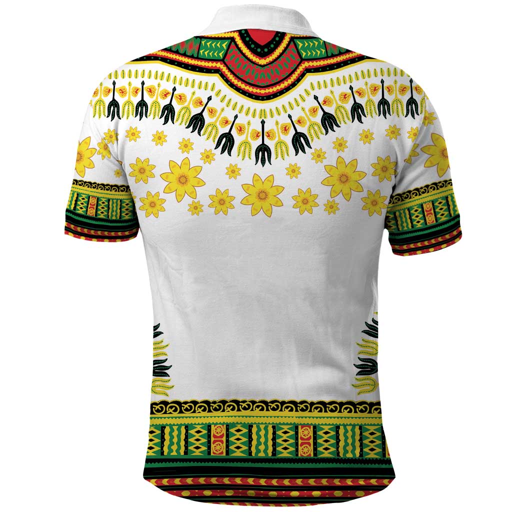 Afro Enkutatash Dashiki and Adey Abeba Polo Shirt