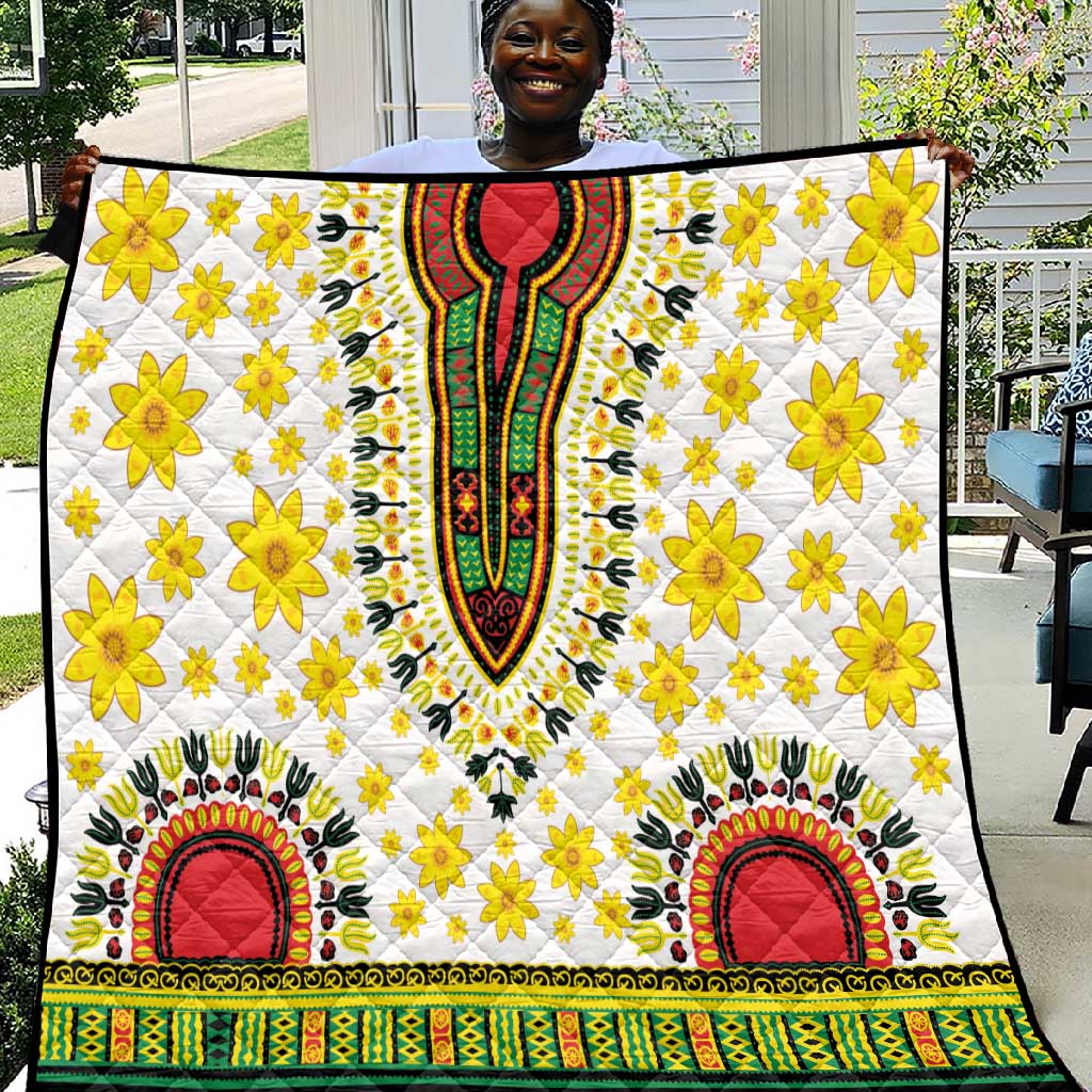 Afro Enkutatash Dashiki and Adey Abeba Quilt by AfricanPride