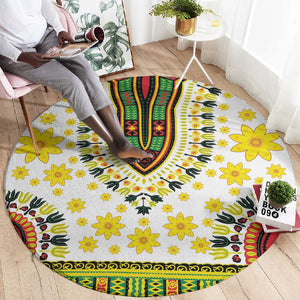 Afro Enkutatash Dashiki and Adey Abeba Round Carpet