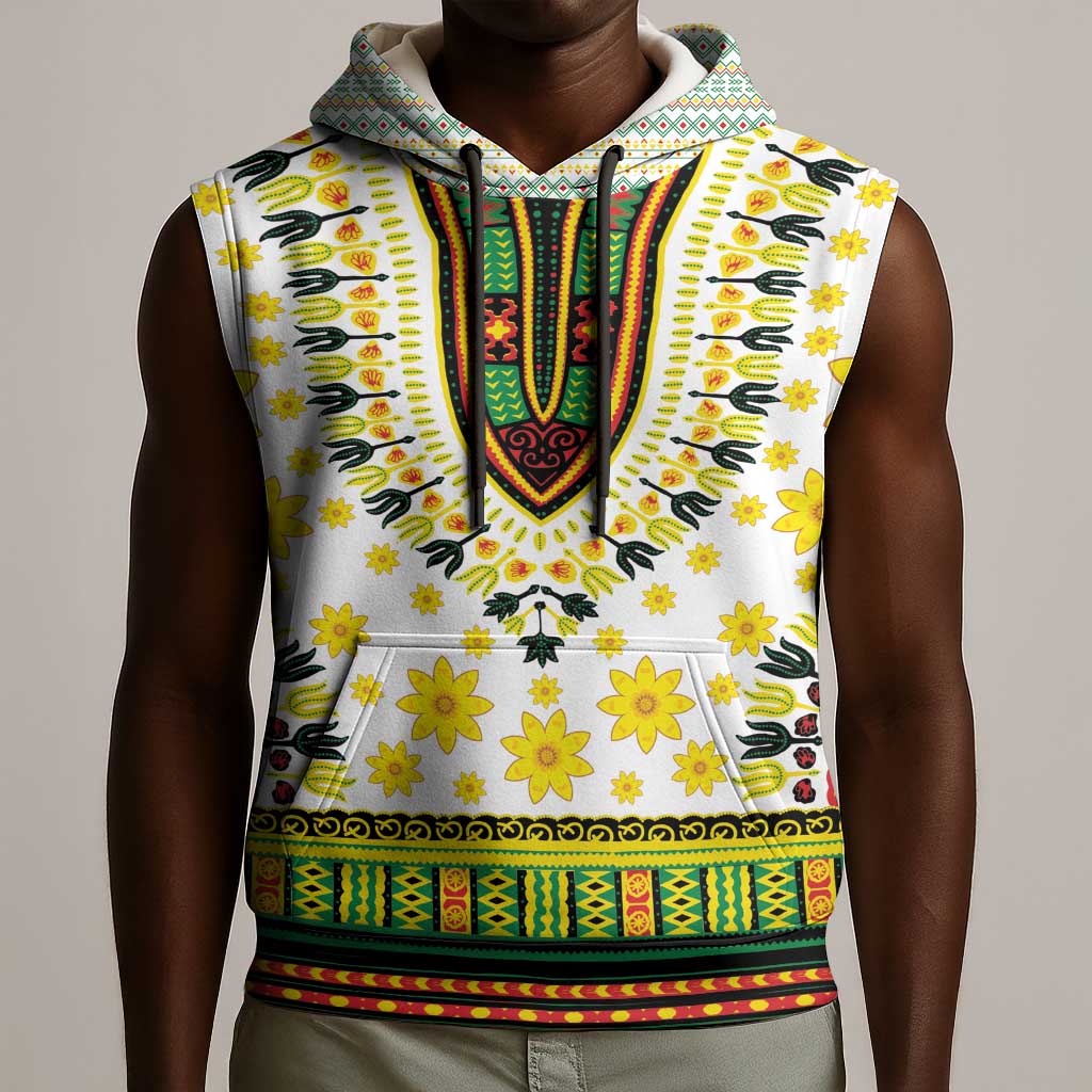 Afro Enkutatash Dashiki and Adey Abeba Sleeveless Hoodie - African Pride