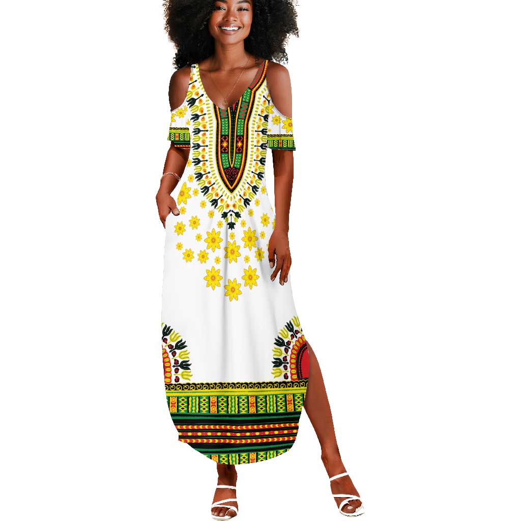 Afro Enkutatash Dashiki and Adey Abeba Summer Maxi Dress