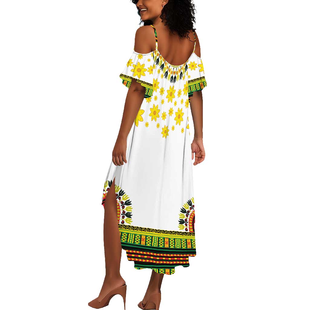 Afro Enkutatash Dashiki and Adey Abeba Summer Maxi Dress