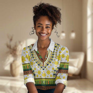 Afro Enkutatash Dashiki and Adey Abeba Women Casual Shirt LT9