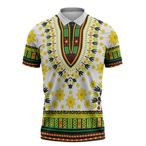 Afro Enkutatash Dashiki and Adey Abeba Zipper Polo Shirt