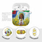 Happy Enkutatash Eritrea Personalized AirPods Case Beautiful Afro Girl Adey Abeba Flower