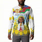 Happy Enkutatash Eritrea Personalized Button Sweatshirt Beautiful Afro Girl Adey Abeba Flower