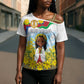 Happy Enkutatash Eritrea Personalized Cross Shoulder Shirt Beautiful Afro Girl Adey Abeba Flower