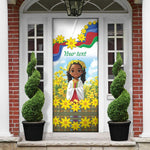 Happy Enkutatash Eritrea Personalized Door Cover Beautiful Afro Girl Adey Abeba Flower